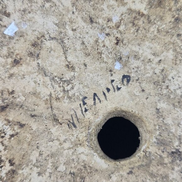 Vintage Tonala Pottery Duck Muted Tones Red Blue with Flowers - Picture 11 of 12